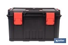 Caja de herramientas modular con separadores removibles y conectores | Capacidad de carga: 50 kg | Compatible con set modular | Medidas: 53 x 35,5 x 31 cm - Cofan