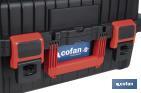 Carrying case with ABS latches, 2 handles and padded foam | Size: 44.5 x 36 x 21.6cm - Cofan