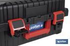 Carrying case with ABS latches, 2 handles and padded foam | Size: 44.5 x 36 x 21.6cm - Cofan