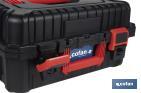 Carrying case with ABS latches, 2 handles and padded foam | Size: 44.5 x 36 x 21.6cm - Cofan