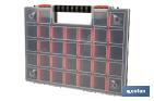 Estojo organizador de ferramentas com compartimentos para peças pequenas | Disponível em três tamanhos diferentes - Cofan
