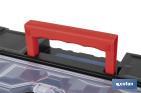 Storage bin organiser with 9 compartments for small tools and parts | Available in two different sizes - Cofan