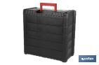 Storage bin organiser with 9 compartments for small tools and parts | Available in two different sizes - Cofan