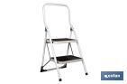 Foldable stepladder | Suitable for domestic use | Available with 2 or 3 steps | Steel - Cofan