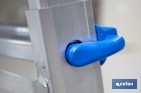Multi-position Plus ladder | Aluminium | Available with different sizes and rungs | EN 131 Standard | Weight: 150 kilograms - Cofan
