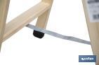 Escaleras de Madera Dobles de Alta Resistencia | Diferentes tamaños y alturas | Seguridad garantizada - Cofan