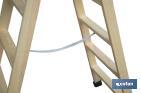 Escaleras de Madera Dobles de Alta Resistencia | Diferentes tamaños y alturas | Seguridad garantizada - Cofan