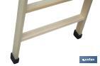Escaleras de Madera Dobles de Alta Resistencia | Diferentes tamaños y alturas | Seguridad garantizada - Cofan