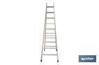 Escaleras de Madera Dobles de Alta Resistencia | Diferentes tamaños y alturas | Seguridad garantizada - Cofan