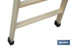 Escaleras de Madera Dobles de Alta Resistencia | Diferentes tamaños y alturas | Seguridad garantizada - Cofan