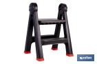 ESCALERA PLEGABLE DE 2 PELDAÑOS | SUPERFICIE ANTIDESLIZANTE | COMPACTA Y SEGURA | CARGA DE HASTA 150 KG | MATERIAL: PP
