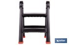 Escalera plegable de 2 peldaños | Superficie antideslizante | Compacta y segura | Carga de hasta 150 kg | Material: PP - Cofan