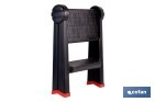 Escalera plegable de 2 peldaños | Superficie antideslizante | Compacta y segura | Carga de hasta 150 kg | Material: PP - Cofan