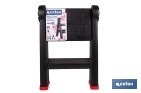 Escalera plegable de 2 peldaños | Superficie antideslizante | Compacta y segura | Carga de hasta 150 kg | Material: PP - Cofan