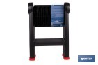 Escalera plegable de 2 peldaños | Superficie antideslizante | Compacta y segura | Carga de hasta 150 kg | Material: PP - Cofan