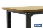 Table de travail en acier | Résistante et polyvalent | Couleur anthracite | Disponible en plusieurs dimensions - Cofan