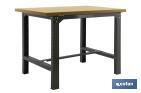 Steel workbench | Resistant and versatile | Anthracite | Available in different sizes - Cofan