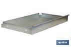 Galvanised steel drawer | Suitable for workbenches | Telescopic runners included | Size: 11 x 107.5 x 59cm - Cofan