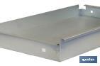 Galvanised steel drawer | Suitable for workbenches | Telescopic runners included | Size: 11 x 107.5 x 59cm - Cofan