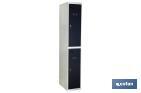 Initial 2-door locker | Steel | Colour: grey | Size: 180 x 30 x 50cm - Cofan