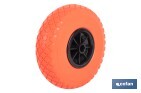WHEEL FOR HAND TRUCKS AND SACK TRUCKS | WITH NO BEARING | MANUFACTURED WITH FLAT-FREE ABS TYRE