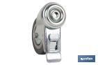 Rueda de goma gris para tornillo pasante y con freno | Diámetros desde 30mm hasta 75 mm | Para pesos desde 25 kg hasta 45 kg - Cofan