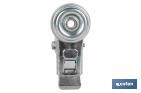 Rueda de goma gris para tornillo pasante y con freno | Diámetros desde 30mm hasta 75 mm | Para pesos desde 25 kg hasta 45 kg - Cofan