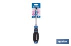 Destornillador Phillips con hexágono DIN ISO 8764-1 modelo Gripforce | Punta magnética y mango antideslizante | Disponible en diferentes tamaños - Cofan