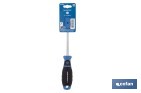Destornillador plano DIN 5265 modelo Gripforce | Punta magnética y mango antideslizante | Disponible en diferentes tamaños - Cofan