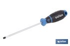 Destornillador plano electricista DIN 5265 modelo Gripforce | Punta magnética y mango antideslizante | Disponible en diferentes tamaños - Cofan