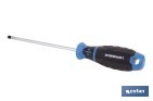 Destornillador plano electricista DIN 5265 modelo Gripforce | Punta magnética y mango antideslizante | Disponible en diferentes tamaños - Cofan