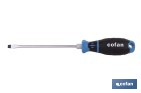 Destornillador plano con hexágono DIN 5265 modelo Gripforce | Punta magnética y mango antideslizante | Disponible en diferentes tamaños - Cofan