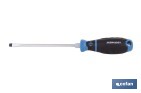 Destornillador plano con hexágono DIN 5265 modelo Gripforce | Punta magnética y mango antideslizante | Disponible en diferentes tamaños - Cofan