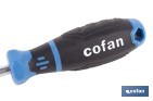 Destornillador Pozidriv modelo Gripforce | Punta magnética y mango antideslizante | Disponible en diferentes tamaños - Cofan