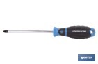 Destornillador Pozidriv modelo Gripforce | Punta magnética y mango antideslizante | Disponible en diferentes tamaños - Cofan