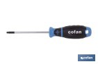 Destornillador Torx modelo DIN 50150 Gripforce | Punta magnética y mango antideslizante | Disponible en diferentes tamaños - Cofan