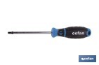 Destornillador Torx inviolable modelo Gripforce | Punta magnética y mango antideslizante | Disponible en diferentes tamaños - Cofan