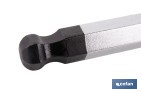 Destornillador hexagonal con punta esférica modelo Gripforce | Punta magnética y mango antideslizante | Disponible en diferentes tamaños - Cofan