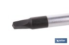 Destornillador Robertson R2 × 100 mm modelo Gripforce | Punta magnética y mango antideslizante - Cofan