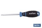 Destornillador Tri-wing modelo Gripforce | Punta magnética y mango antideslizante | Disponible en diferentes tamaños - Cofan