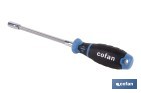 Destornillador flexible de vaso hexagonal hembra Gripforce | Punta magnética y mango antideslizante | Disponible en diferentes tamaños - Cofan