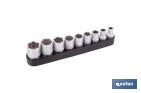 Destornillador flexible con 9 vasos hexagonales Gripforce | Incluye vasos desde SW5 hasta SW13 - Cofan