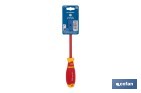 Destornillador plano aislado modelo Gripforce | Conforme a IEC 60900 y GS | Disponible en diferentes tamaños - Cofan