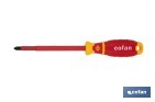 Destornillador Phillips aislado modelo Gripforce | Conforme a IEC 60900 y GS | Disponible en diferentes tamaños - Cofan