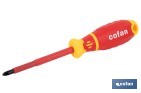 Destornillador pozidrive de electricista 1000 V aislado modelo GripForce - Cofan