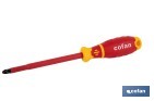 Destornillador Pozidrive aislado modelo Gripforce | Conforme a IEC 60900 y GS | Disponible en diferentes tamaños - Cofan