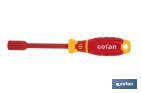 Destornillador de vaso hexagonal aislado modelo Gripforce | Conforme a IEC 60900 y GS | Disponible en diferentes tamaños - Cofan