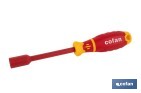 Destornillador de vaso hexagonal aislado modelo Gripforce | Conforme a IEC 60900 y GS | Disponible en diferentes tamaños - Cofan