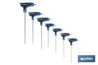 SET DE 7 DESTORNILLADORES TORX MODELO GRIPFORCE | MANGO EN T Y DOBLE PUNTA | PUNTAS DESDE T10 HASTA T40