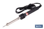 Soldador de estaño cilíndrico de 230 V con punta latón. Potencia 30 W o 60 W - Cofan
